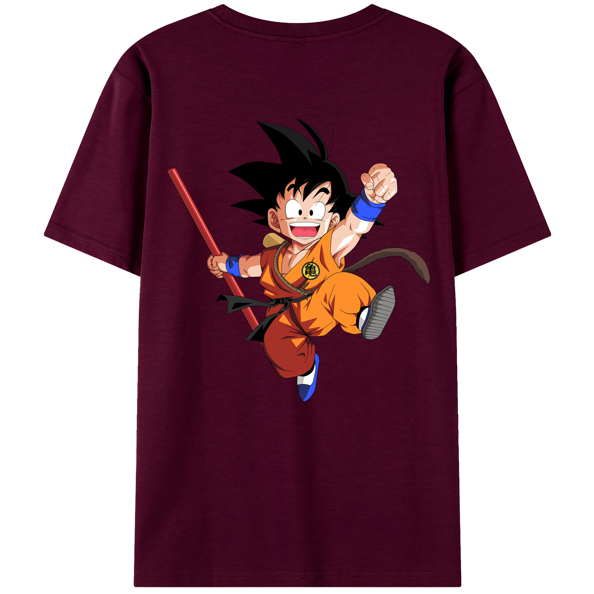 （画像用） ドラゴンボール 孫悟空（そん ごくう）Son Goku カカロット DRAGON BALL Kakarotto レディース半袖Tシャツ(バックプリント)